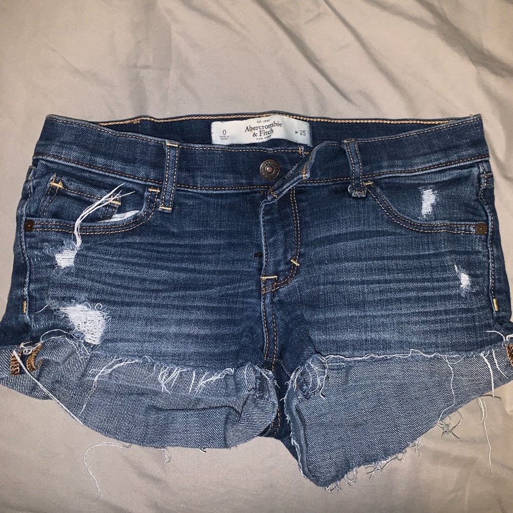 Abercrombie & Fitch Dark Jean Shorts